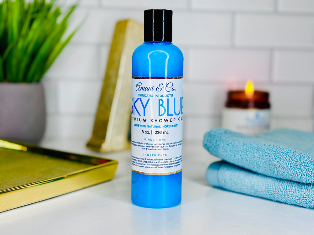 Sky Blue Shower Gel - amaninco