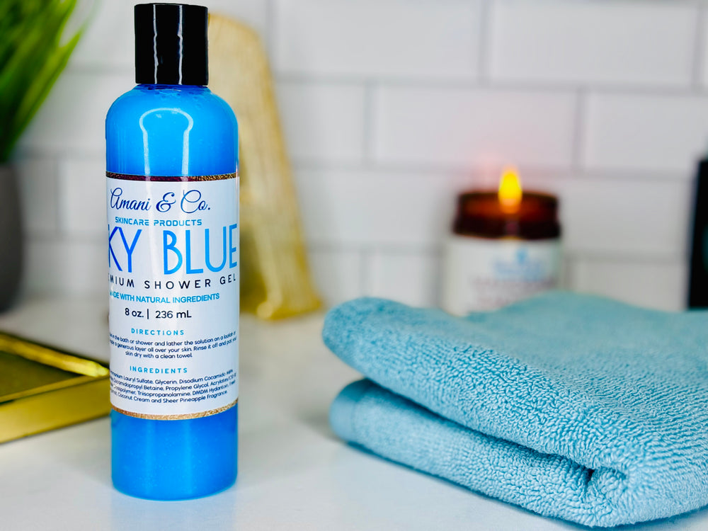 Sky Blue Shower Gel - amaninco