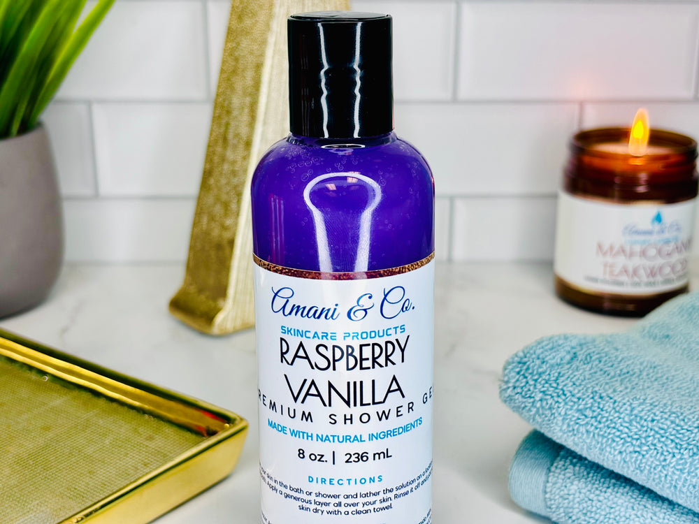 Raspberry Vanilla Shower Gel - amaninco