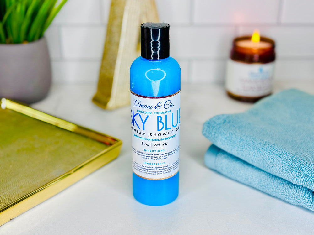 Sky Blue Shower Gel - amaninco