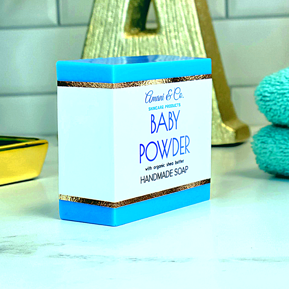 Baby Powder Handmade Shea Butter Soap - amaninco