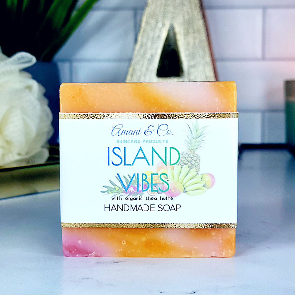 Island Vibes Handmade Shea Butter Soap - amaninco