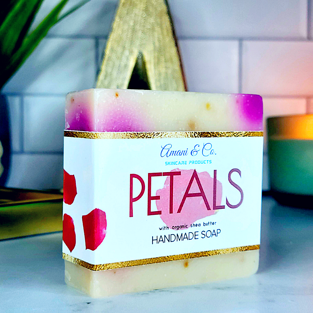 
            
                Load image into Gallery viewer, Petals Handmade Shea Butter Soap - amaninco
            
        