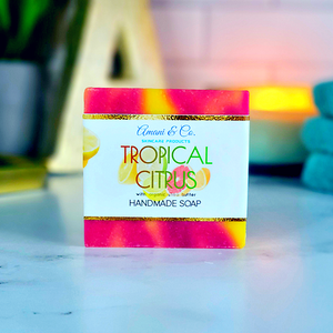 Tropical Citrus Handmade Shea Butter Soap - amaninco