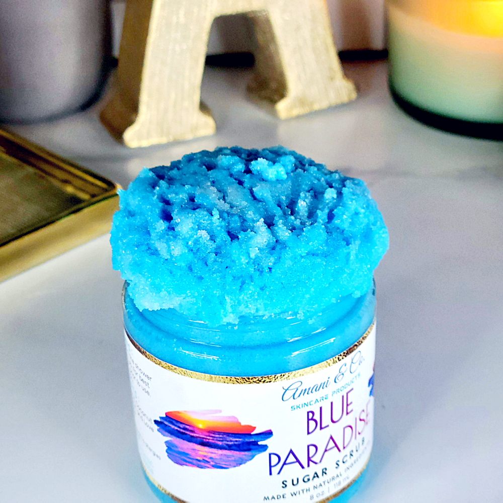 Blue Paradise Sugar Scrub - amaninco