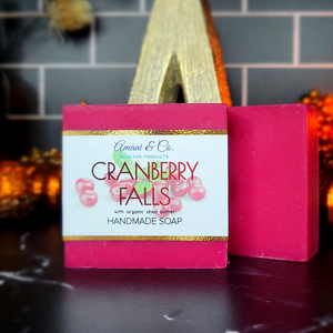 
            
                Load image into Gallery viewer, Cranberry Spice Handmade Shea Butter Soap - amaninco
            
        