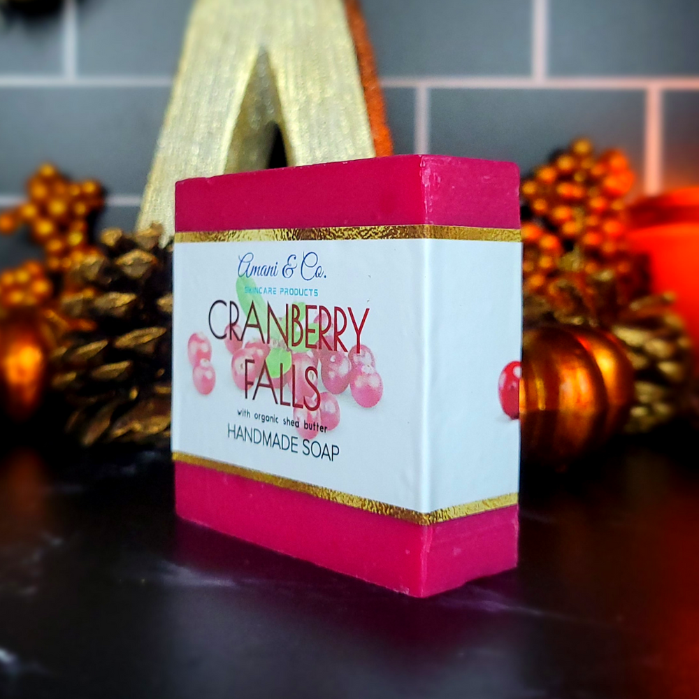 Cranberry Spice Handmade Shea Butter Soap - amaninco