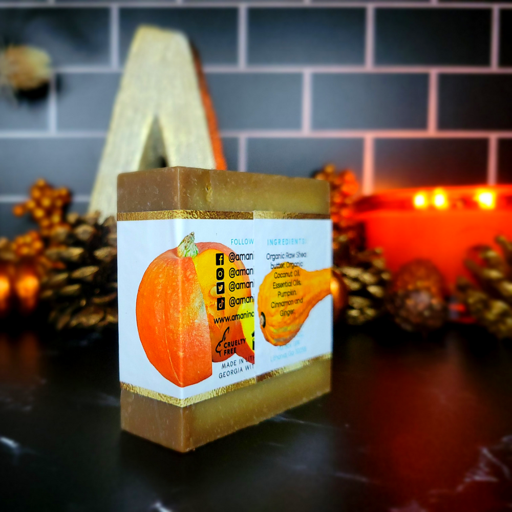 Pumpkin Spice Handmade Shea Butter Soap - amaninco