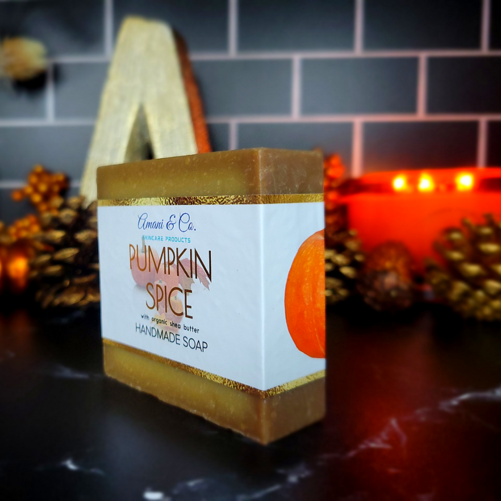 Pumpkin Spice Handmade Shea Butter Soap - amaninco