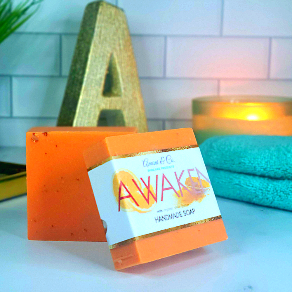 
            
                Load image into Gallery viewer, Awaken Handmade Shea Butter Soap - amaninco
            
        