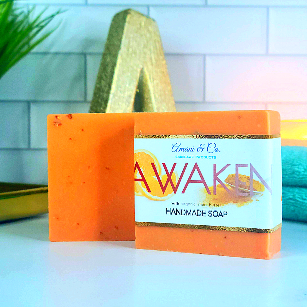 
            
                Load image into Gallery viewer, Awaken Handmade Shea Butter Soap - amaninco
            
        