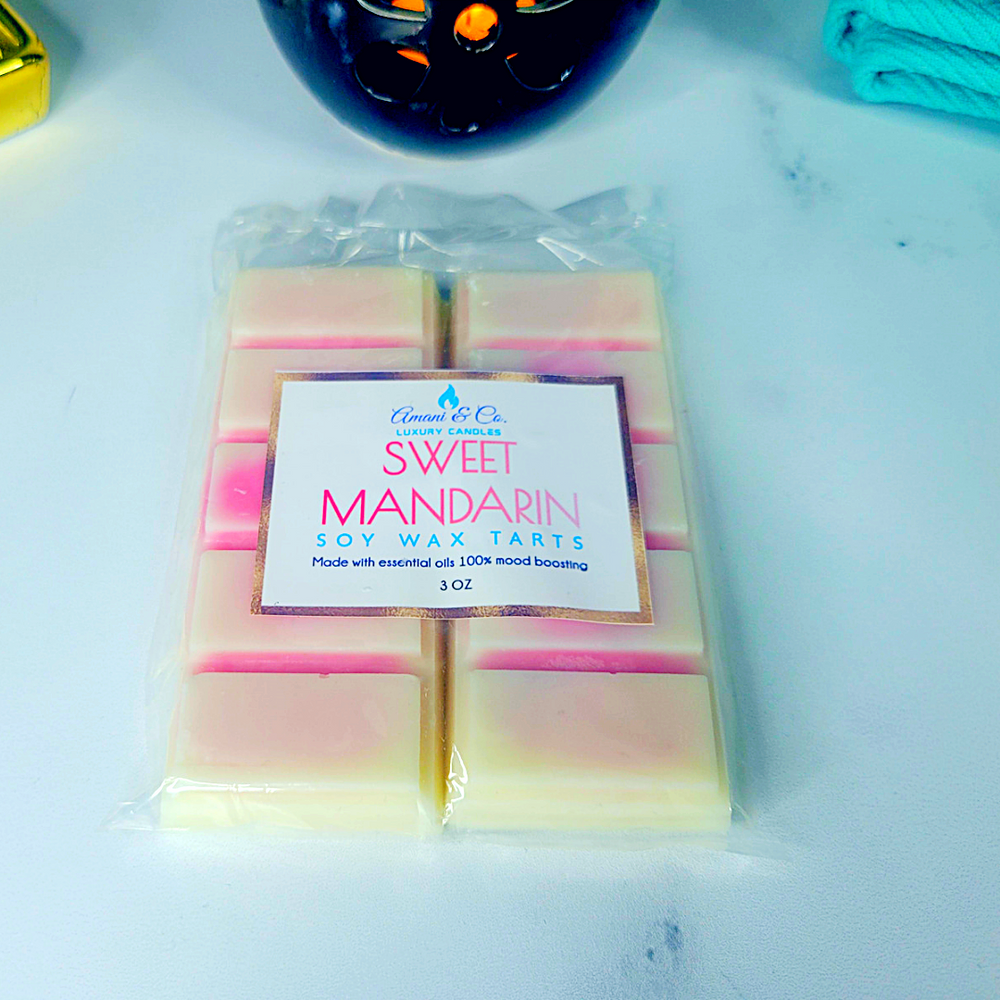 Sweet Mandarin Luxury Wax Tarts - amaninco