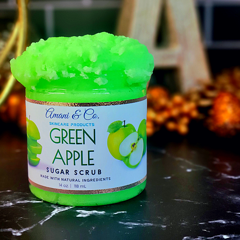 Green Apple Sugar Scrub - amaninco