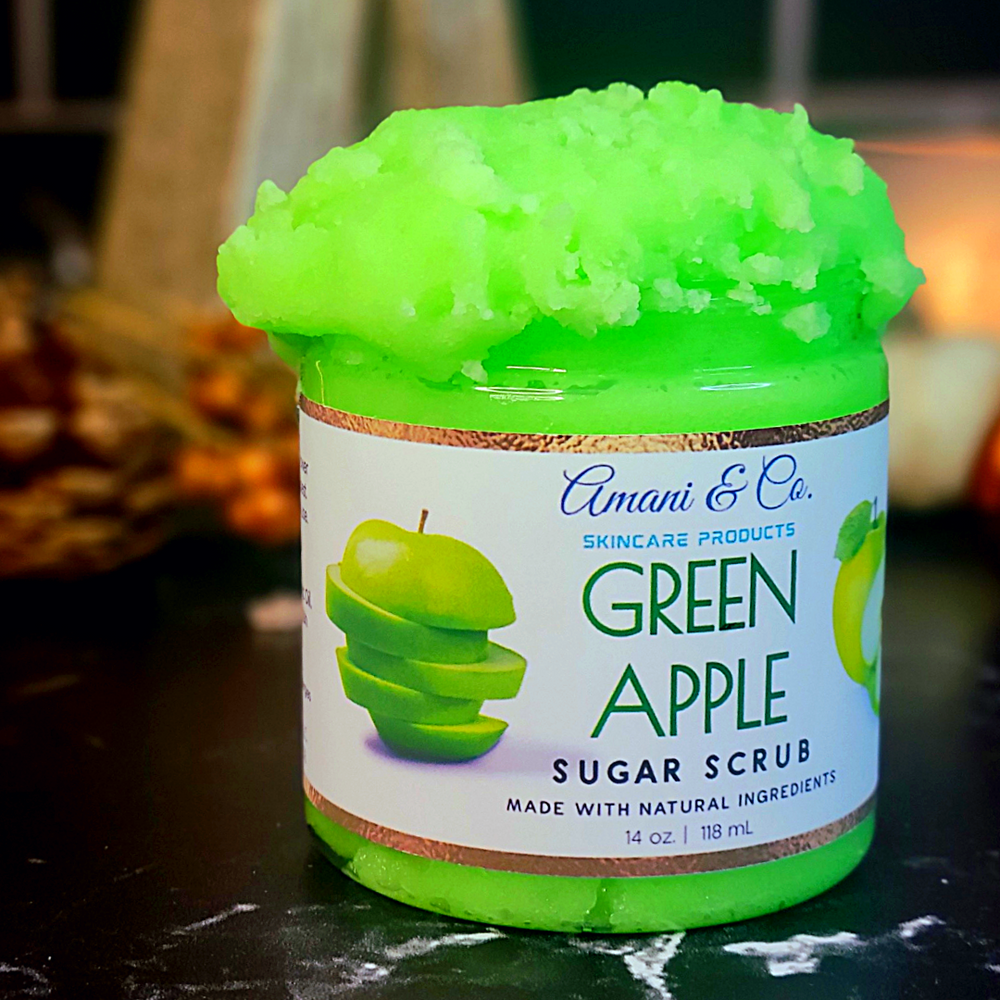 Green Apple Sugar Scrub - amaninco