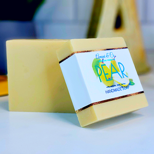 
            
                Load image into Gallery viewer, Pear Handmade Shea Butter Soap - amaninco
            
        