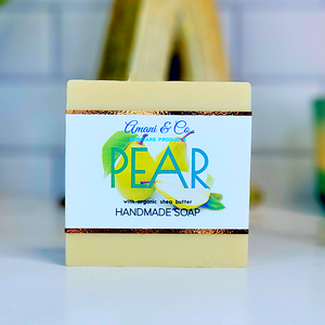 
            
                Load image into Gallery viewer, Pear Handmade Shea Butter Soap - amaninco
            
        