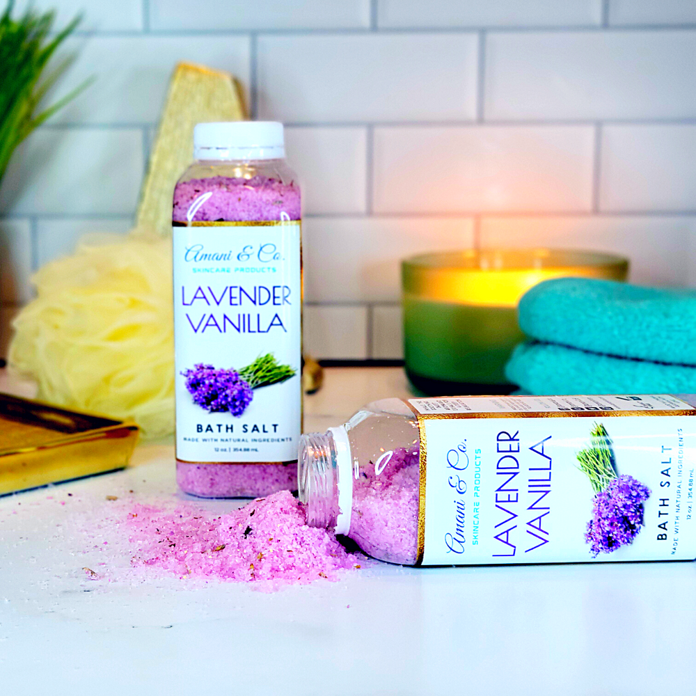 Lavender Vanilla & Eucalyptus Bath Salt - amaninco